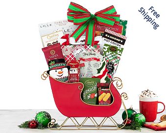 Chocolate and Sweets Holiday Sleigh FREE SHIPPING